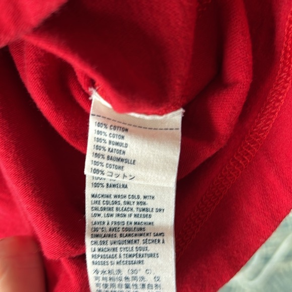 Abercrombie & Fitch Boy’s Red Cotton Graphic Tshirt with Chiefs Image, Size XL - Picture 7 of 8